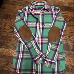 Polo Ralph Lauren Flannel with Suede Elbow Patch